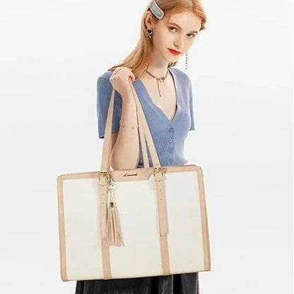 Sac Tote Laptop XXL – Grande Capacité, Waterproof & Pochette Assortie