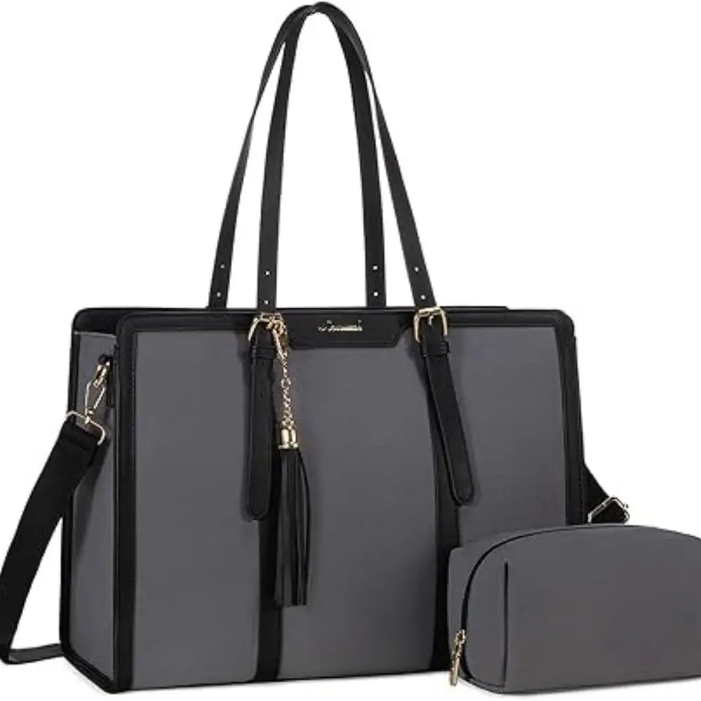 Sac Tote Laptop XXL – Grande Capacité, Waterproof & Pochette Assortie
