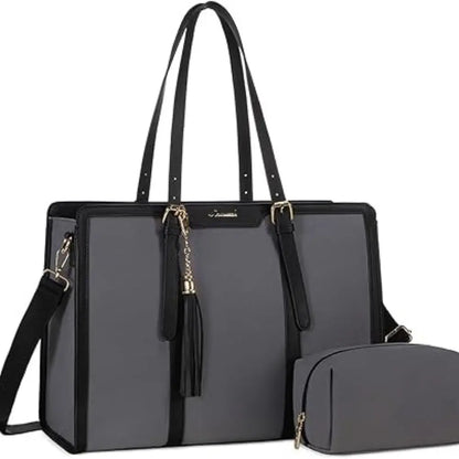 Sac Tote Laptop XXL – Grande Capacité, Waterproof & Pochette Assortie