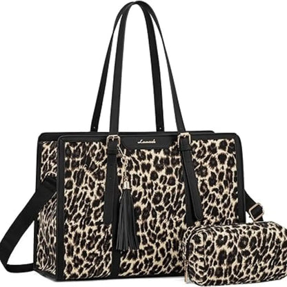 Sac Tote Laptop XXL – Grande Capacité, Waterproof & Pochette Assortie