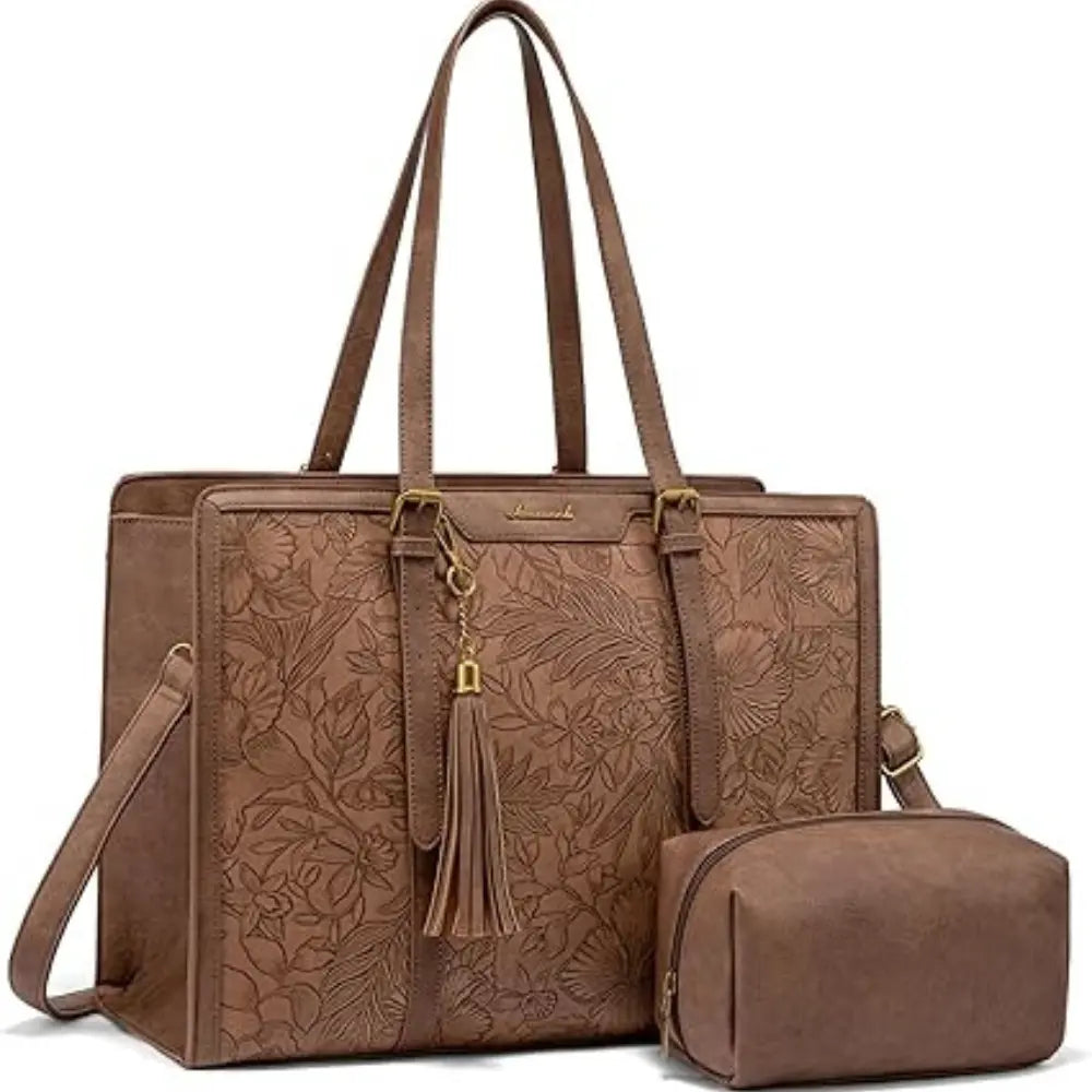 Sac Tote Laptop XXL – Grande Capacité, Waterproof & Pochette Assortie