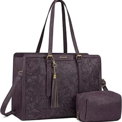 Sac Tote Laptop XXL – Grande Capacité, Waterproof & Pochette Assortie