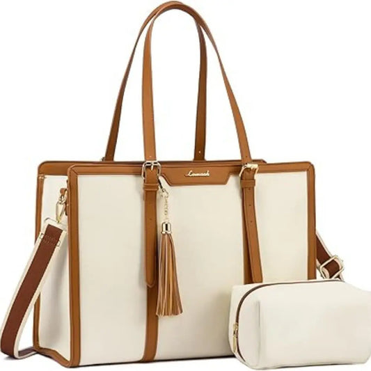 Sac Tote Laptop XXL – Grande Capacité, Waterproof & Pochette Assortie
